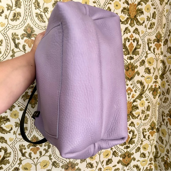 Portland Leather Goods RARE UNICORN Wisteria Lavender Classic Large Tote Bag - Picture 5 of 11